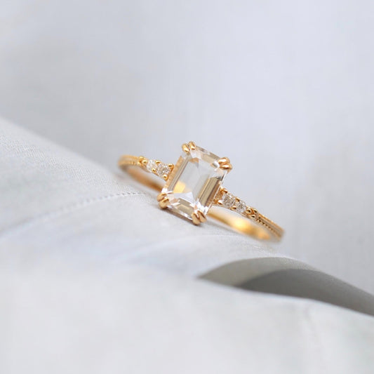 Sugar Candy Crystal Gold Vermeil Ring