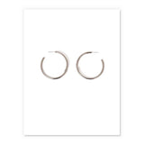 White Gold Big Hoop Earring