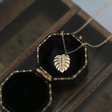 NATURE LEAF 18K GOLD NECKLACE