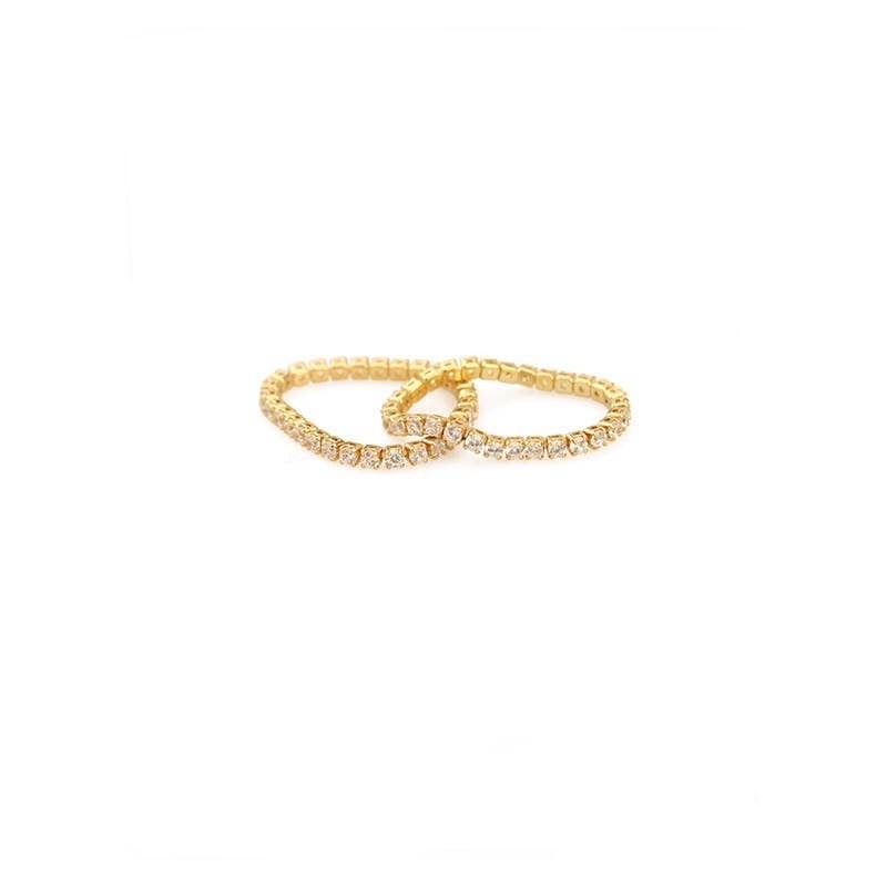 ZIRCON THIN CHAIN RING