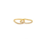 ZIRCON THIN CHAIN RING