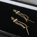 EVE MINIMALIST BEAD 18K GOLD EARRING