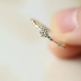 Wedding Dainty Gold Vermeil Ring